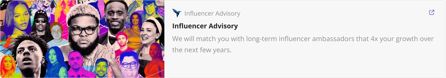 Influencer Advisory: our top performing creators